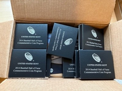 2014 Baseball Hall of Fame Commemorative Uncirculated Half Dollar. Box w/COA B36