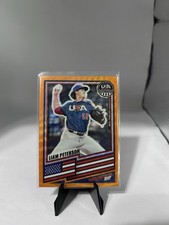 2026 Panini Stars & Stripes Prizm - Liam Peterson Orange Wave Prizm 35/75
