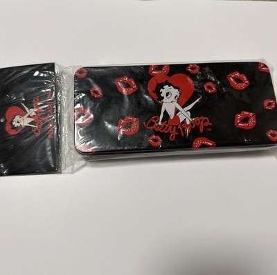 Vintage Betty Boop Pencil Case Tin New In Original Package 2005 Black