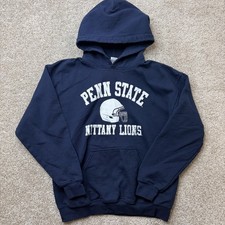 Y2K Penn State Nittany Lions Hoodie Sweatshirt Mens Medium NCAA Football Gildan