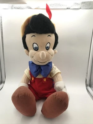 Disneyland Paris Exclusive Vintage Disney Pinocchio soft plush sitzend 33cm hoch - Bild 1 von 4