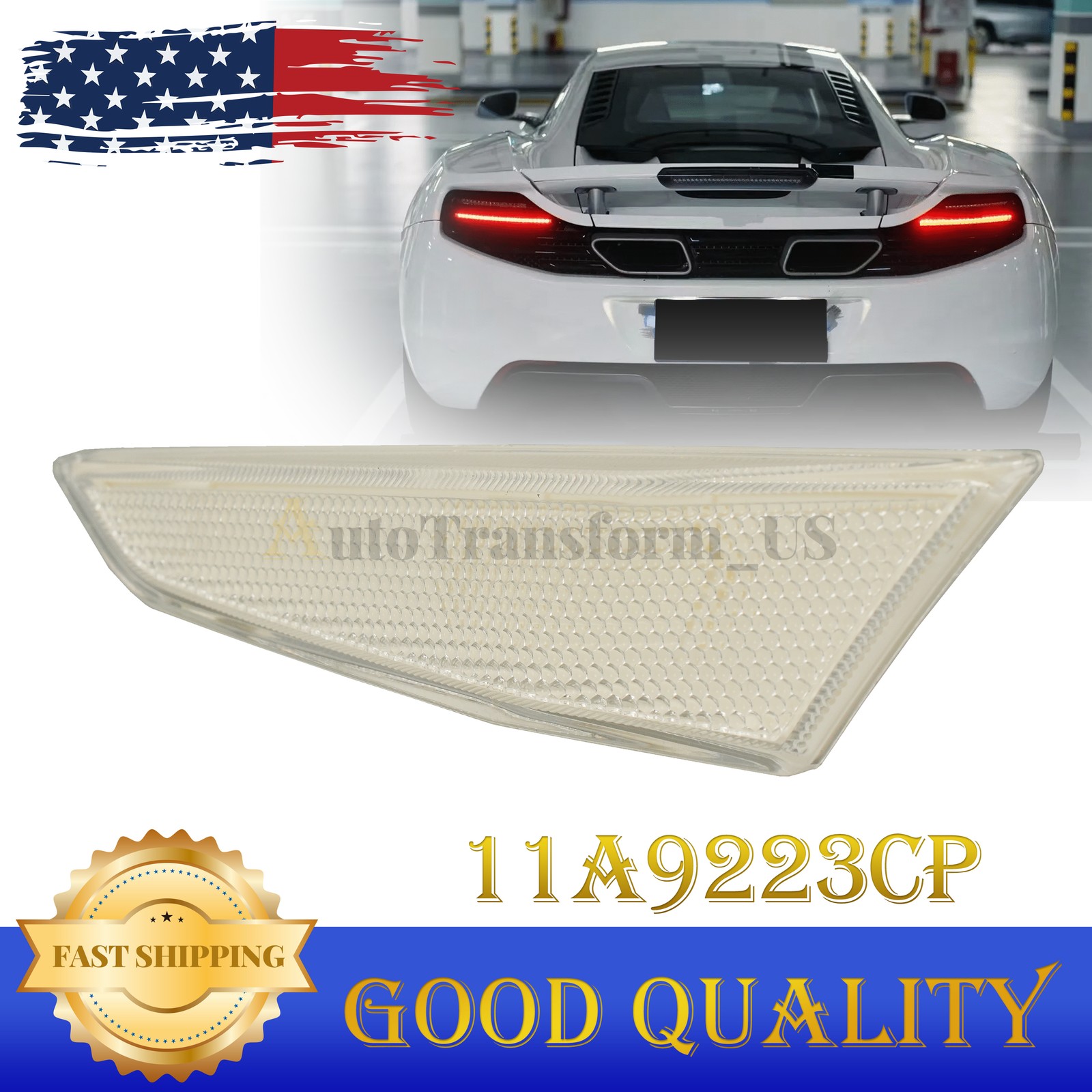 NEW Rear Right White Side Marker Lamp For McLaren MP4-12C 11A9223CP