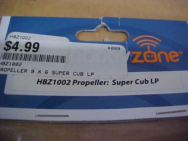 HOBBY ZONE HBZ1002 = PROPELLER: SUPER CUB LP (NEW) - Image 2 of 2