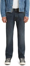 Levi Men's 505 Regular Fit Jeans, Dark Stonewash, 31W X 30L NEW SEALED !