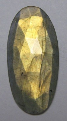 Labradorite Naturelle 2.30 Carats, Cabochon Carré Bleu-vert – Afrique, Non Chauffée
