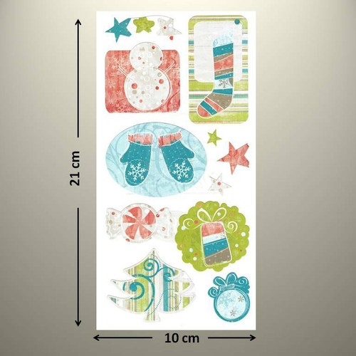 Creative Memories OPEN HOUSE 8.5" HOLIDAY STICKERS - Christmas Tree Snowman - Picture 3 of 3