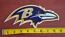 Baltimore Ravens Big 9" Iron On Embroidered High Quality Patch FREE Shipping