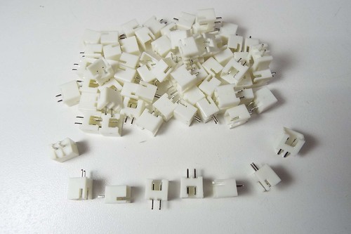 x50 JST XH-2A 2PIN 2,54 mm INLINE HEADER PLATINE HALTERUNG STECKER GERADES GEHÄUSE - Bild 6 von 14