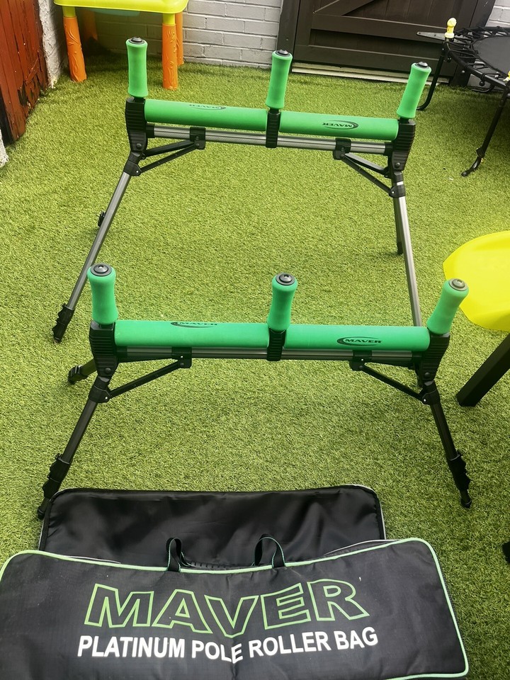 MAVER DOUBLE XL FLATBED POLE ROLLERS X2 WITH MAVER ROLLER BAG MATCH