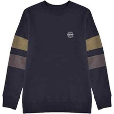 Lambretta Crew Felpa Uomo GRANDE Pullover in Pile Top NAVY