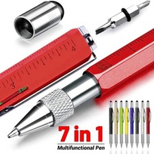 7 in 1 multi-tool pen screwdriver ruler level gauge touch screen