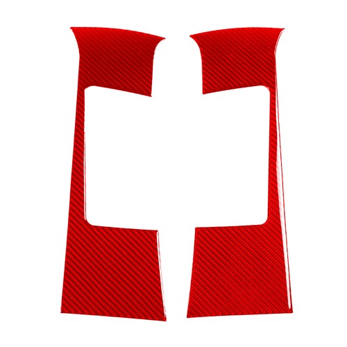 Red Carbon fiber Safety Seat Belt Panel Stickers For Toyota Tacoma 2015-22 - Picture 9 of 12
