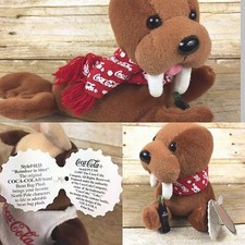 Coca-Cola Bean Bag Plush style 0124 Walrus with Coca Cola 1997 Animal Plush