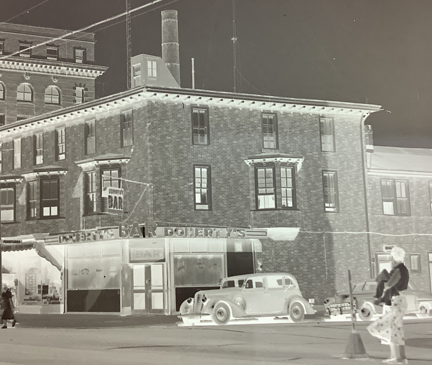 1950&rsquo;s South Shore Trolley DOHERTY&rsquo;s Bar Atlantic City New Jersey Orig Photo Neg