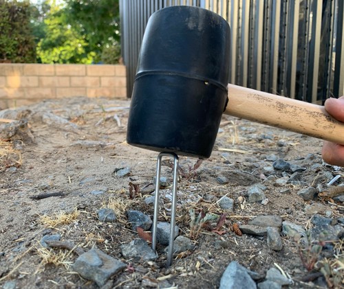 Sandsack Gummihammer zum Verlegen von Landschaft Sod Heftklammern - Bild 1 von 5