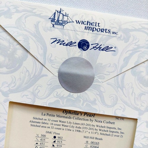 Ophelia's Pearl Mermaid Cross Stitch Chart Beads Treasure Pack Nora Corbett - Picture 14 of 18