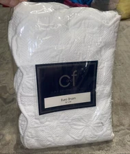 New C and F ENTERPRISES White Euro Pillow Sham 26x26