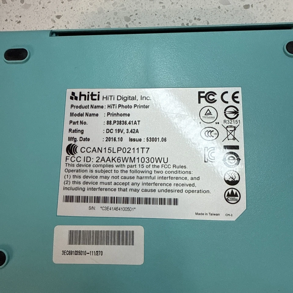 hiti Prinhome Wireless Photo Printer 300 dpi Built-In Wifi iOS 6.0 - Image 2 of 2