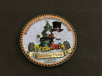 Awesome 3'' USS Michael Murphy DDG-112 2022 Holiday Challenge Coin