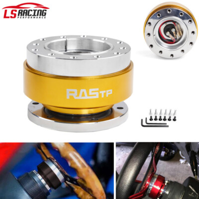 Aluminum Universal Steering Wheel Ball Quick Release Hub Adapter Snap Off Kit