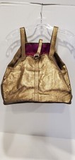 Meli Melo Metallic Bronze-soft Leather Large Tote-handbag-fuchsia Interior-hobo