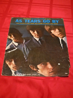 As Tears Go By Sheet Music Lyrics 1964 Rolling Stones Essex Jagger Richards