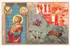Chromo A LA CANTINIERE CHICOREE G BLACK Patron Saint Hubert Hunters Butchers