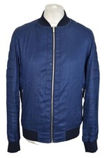 Giacca a vento ZARA MAN blu taglia bomber L uomo full zip outdoor capospalla