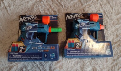 Lot Of (2) Nerf Elite 2.0 Ace SD-1 Blaster and 2 Nerf Elite Darts Onboard 1-Dart