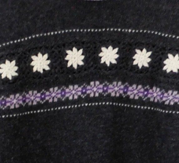 Suéter de lana vintage para mujer Sarah Spencer cuello alto ganchillo talla mediana Foto 3 de 4