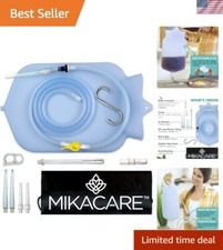 Versatile Enema Bag Kit - 6-Foot Silicone Hose with BPA-Free Tips for Daily Use