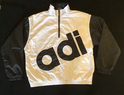 De Colección Adidas Hermosa Chaqueta Grande explicar letras 90s Vintage  Rayas L | eBay