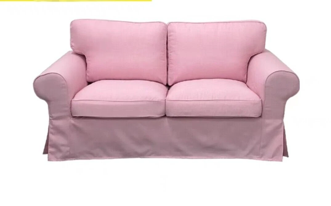 IKEA Ektorp 2 Seater Sofa Cover set pink colour Custom Made eBay
