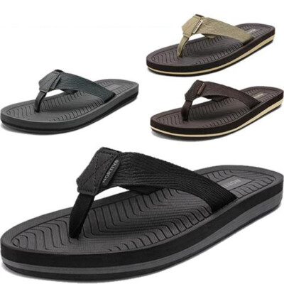 #ad Men#x27;s Flip Flops Beach Sandals Lightweight EVA Sole Comfort Thong Sandals $13.99
