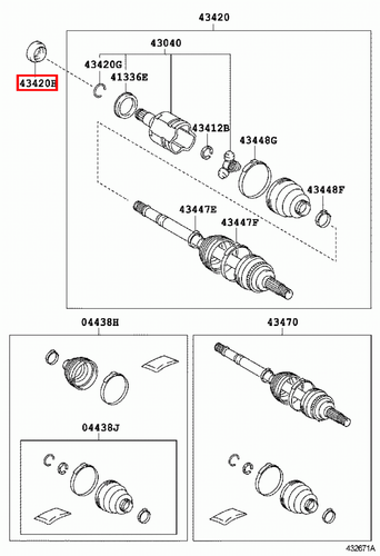 Genuine Toyota Urban Cruiser NSP110 Front Left LH Drive Shaft Oil Seal - Imagen 12 de 20