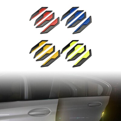 4pcs Car Side Door  for EDGE Scratch Protector Strip Reflective Sticker