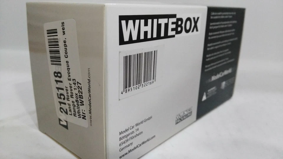 MODEL CAR WORLD/WHITE BOX Range Rover Evoque Coupè SERIE LIMITATA - Immagine 2 di 2