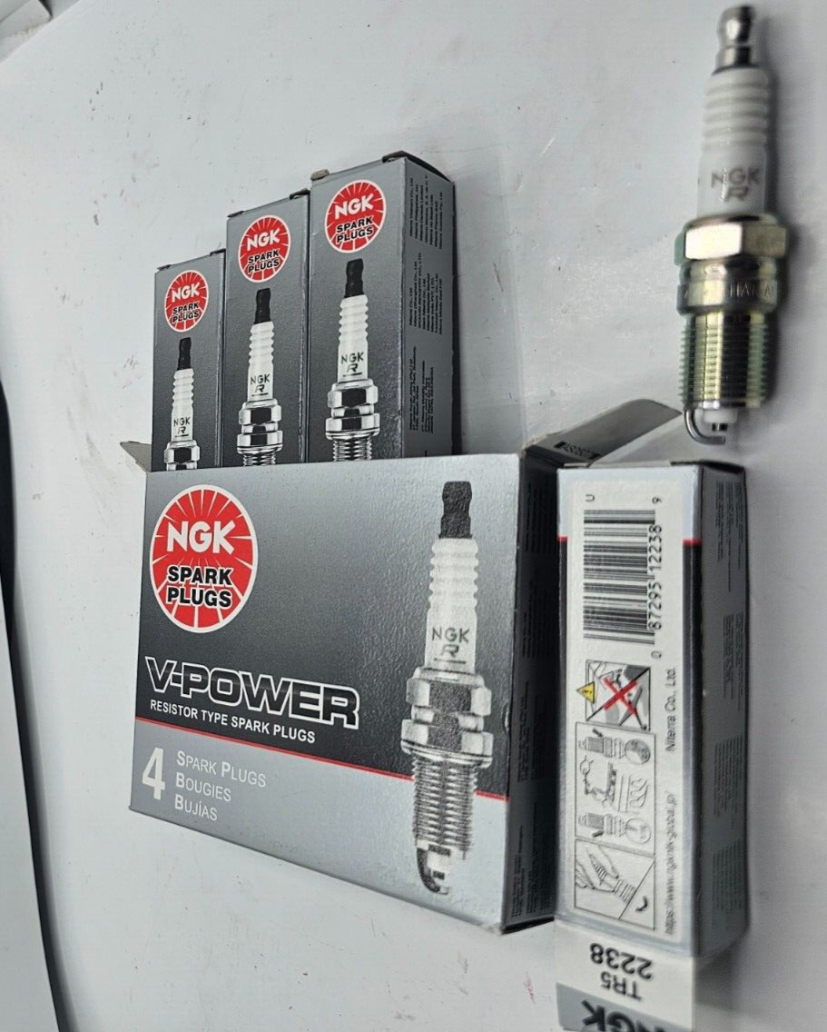 QTY 4 NGK V-Power Plug Spark Plug 2238 TR5 Copper Core for UTV Vehicle