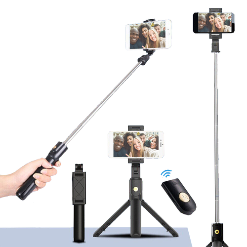 Selfie Stick Wireless Tripod 3 in1 Tripod Rod For Sony Xperia 1 III 1 IV 5 IV - Picture 1 of 7