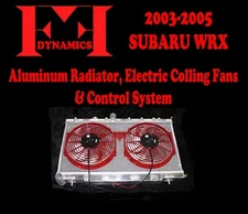 FF DYNAMICS RADIATOR & TWIN ELECTRIC COOLING FAN SYSTEM: 2003-2005 SUBARU WRX