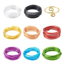 8Rolls 2m 6 Gauge Round Aluminum Bendable Wire 4mm for DIY Jewelry Craft Making