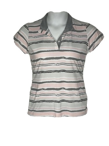 Sport Haley Women’s Small Stripe top with gray collar - Picture 7 of 7