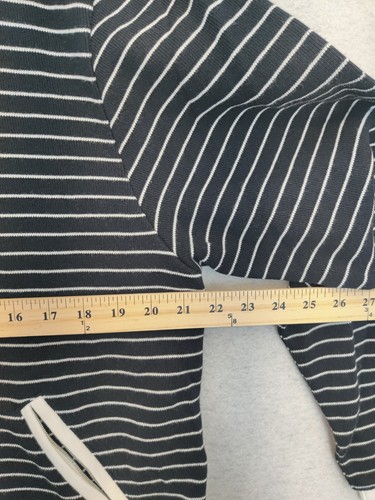 VTG Callaway Golf Performance Jacket Women L Black White Striped Double Knit - Picture 12 of 14