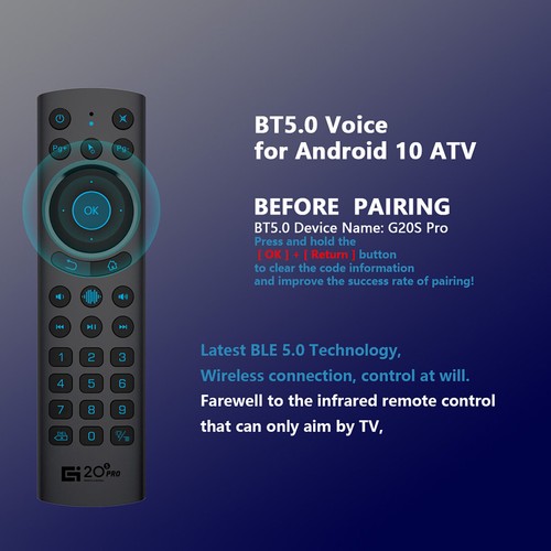 Air Mouse IR Voice Remote Control Backlit Wireless Controller For PC Android TV - Picture 23 of 48