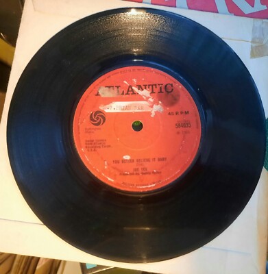 Joe Tex You Better Believe It Baby Atlantic Solid Centre