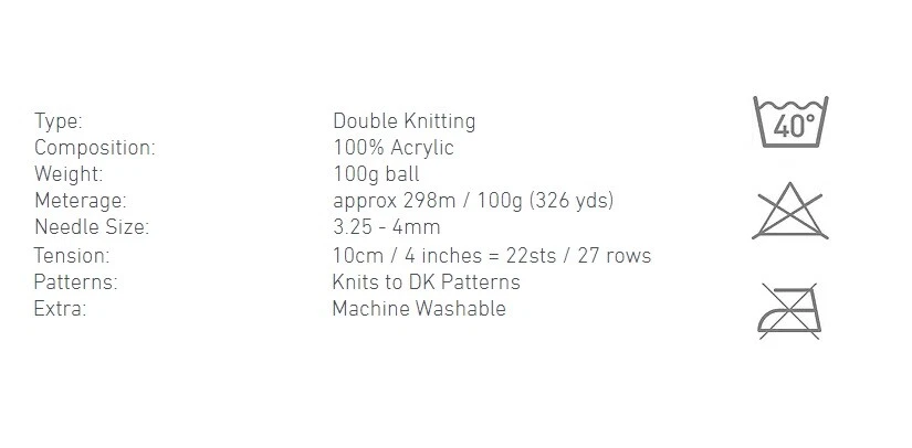 Cygnet DK Laine Acrylique Double Tricot 100G Pelote De Laine Tricot Crochet - Photo 3/3