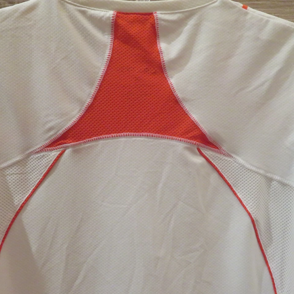 Camiseta de gimnasio artesanal para mujer malla axilas y panel trasero ropa deportiva entrenamiento, M Foto 4 de 4