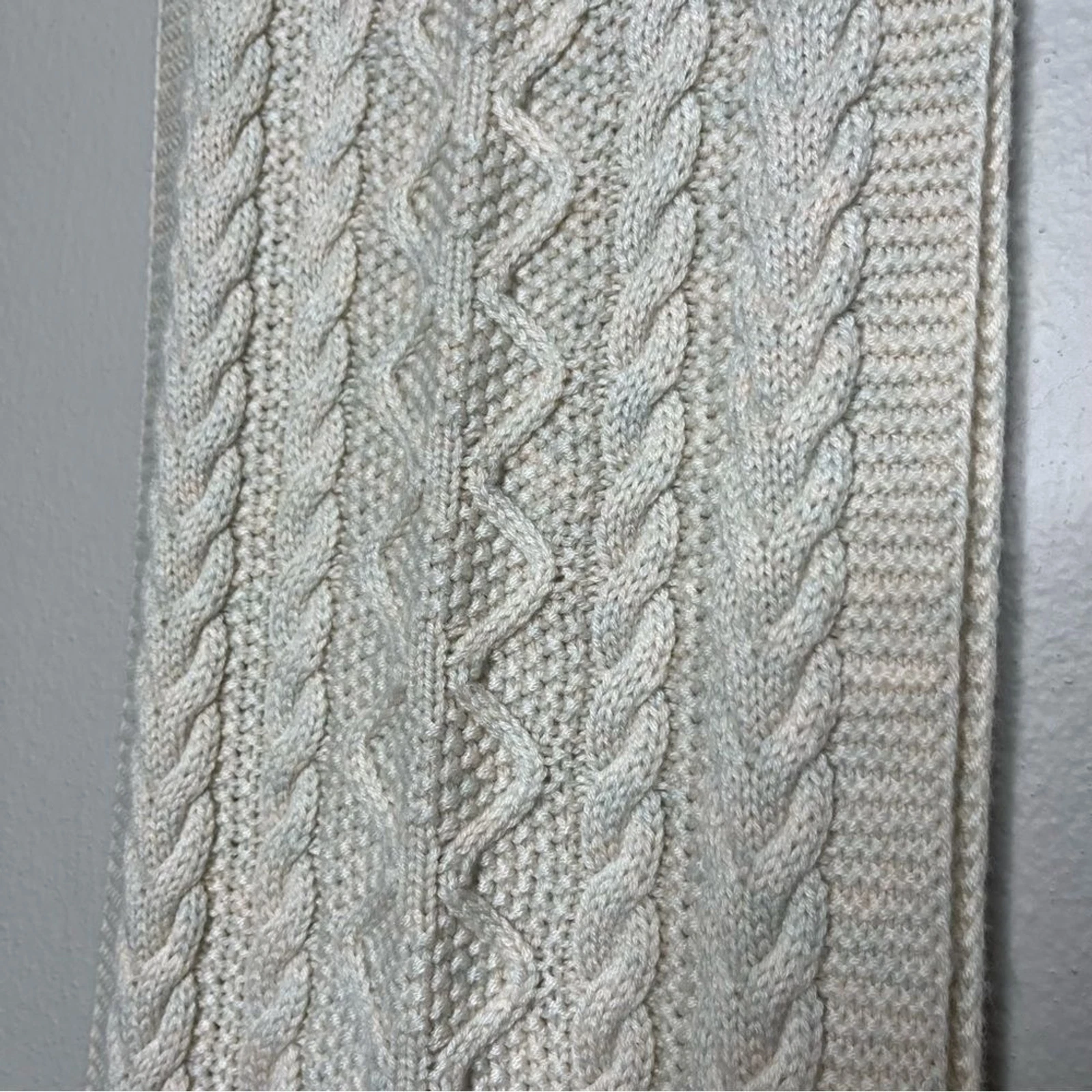 smartwool bunny slope moonbeam heather cable knit wool 