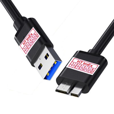 USB 3.0 Datenkabel für Externe Festplatte Transcend StoreJet 25D3 Portable HDD