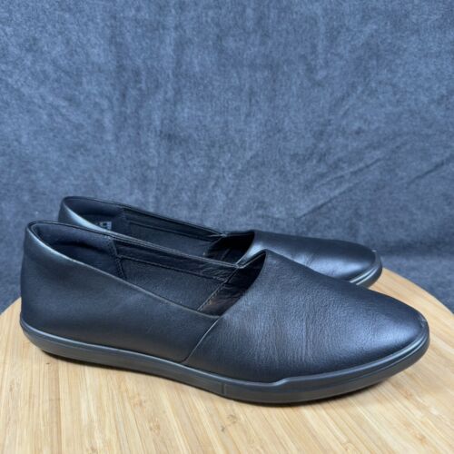 ECCO Simpil Leather Slip On Shoe Loafers Sneakers Black 38 EU (US 7-7.5)